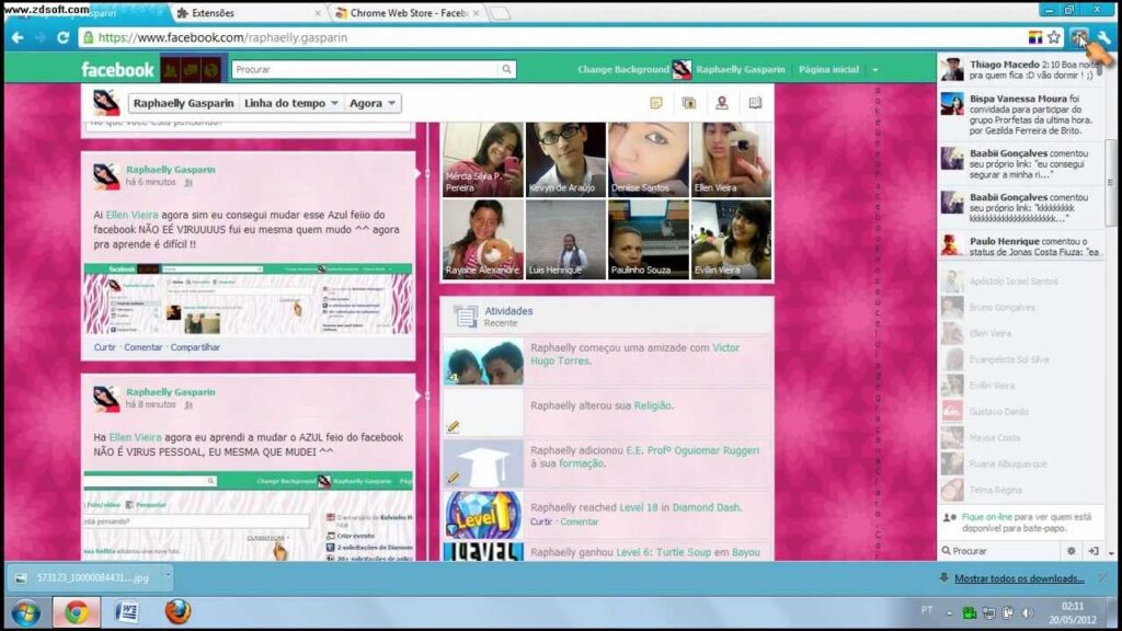 Transforme seu Facebook com um toque!