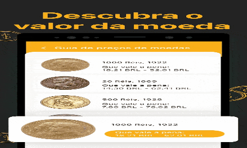 Descubra moedas raras com CoinSnap!